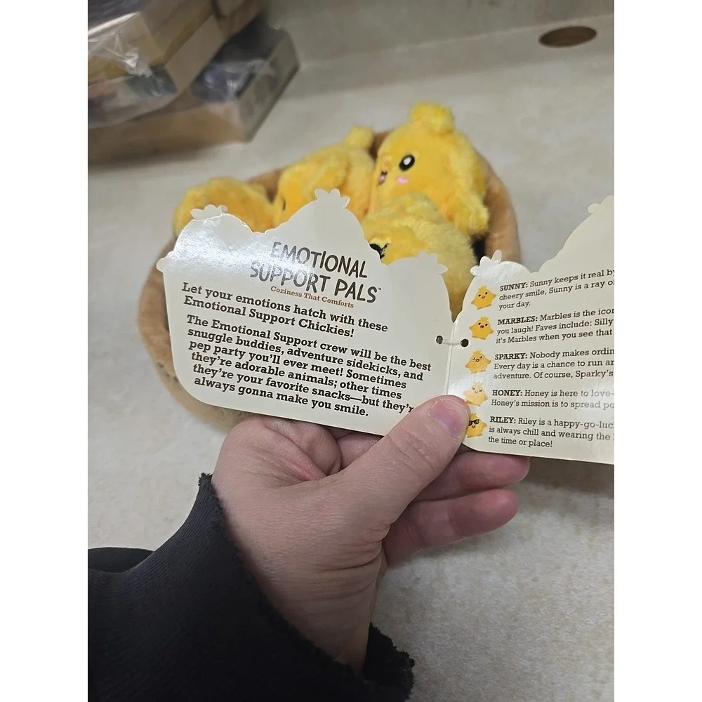 NWT Emotional Support Pals Yellow Adorable Chickies Squishy Plush‎ Stuffed Toy